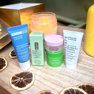 Luxury Skincare Bundle 5 Minis Paula’s Choice | Glow Recipe | Laneige | Clinique